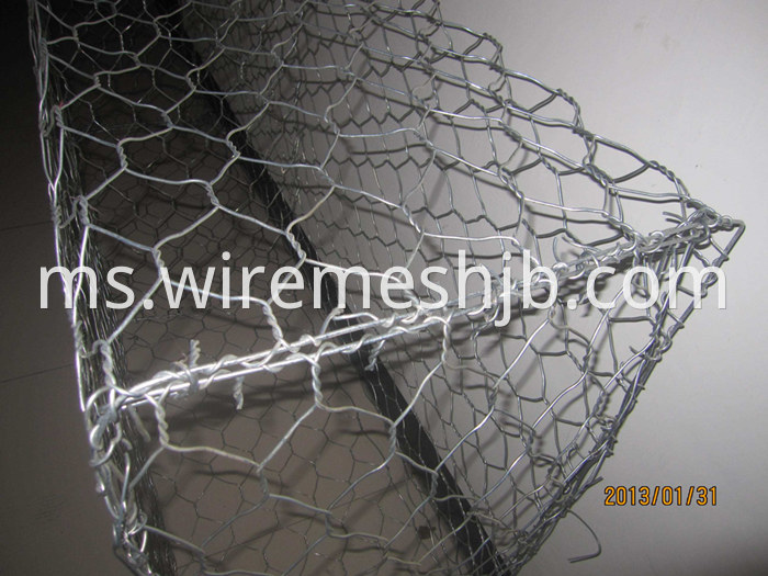 Galvanized Hexagonal Mesh Gabion